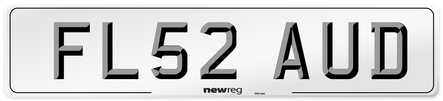 FL52 AUD Number Plate from New Reg